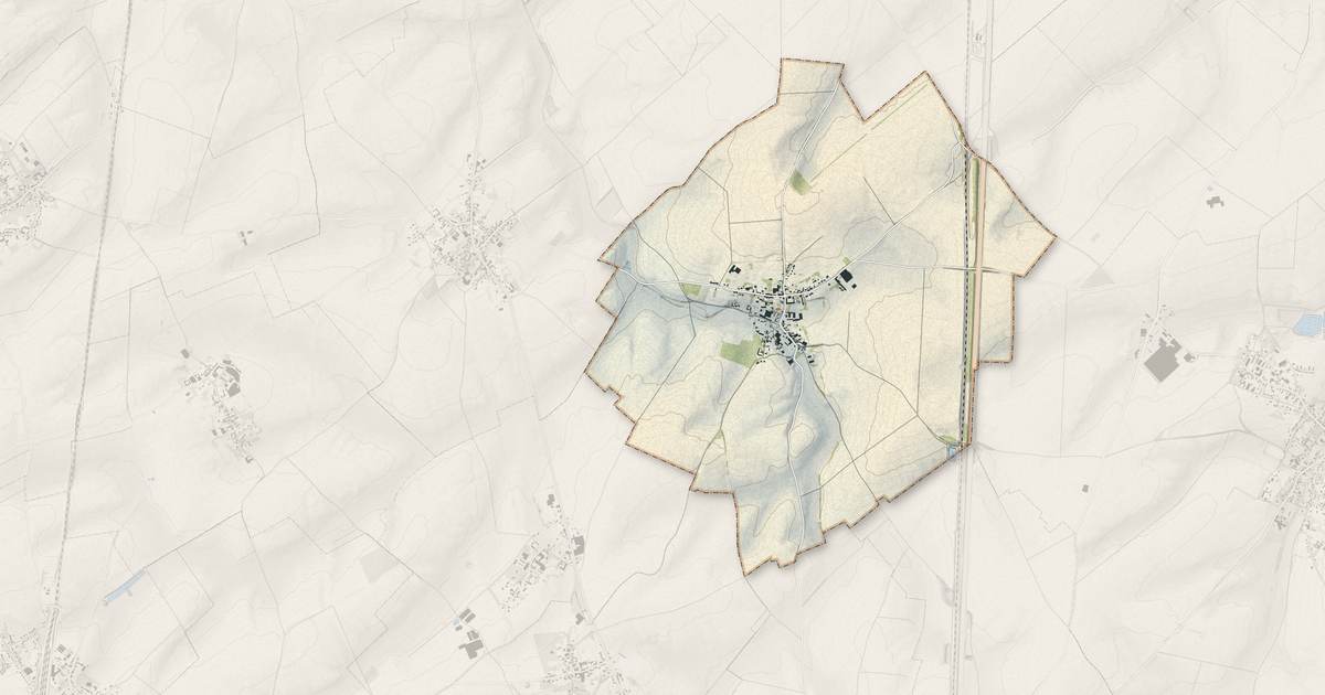 Portrait cartographique de Mory : relief, eau, forêts, bâti et voies, calculés à partir des données de l'IGN