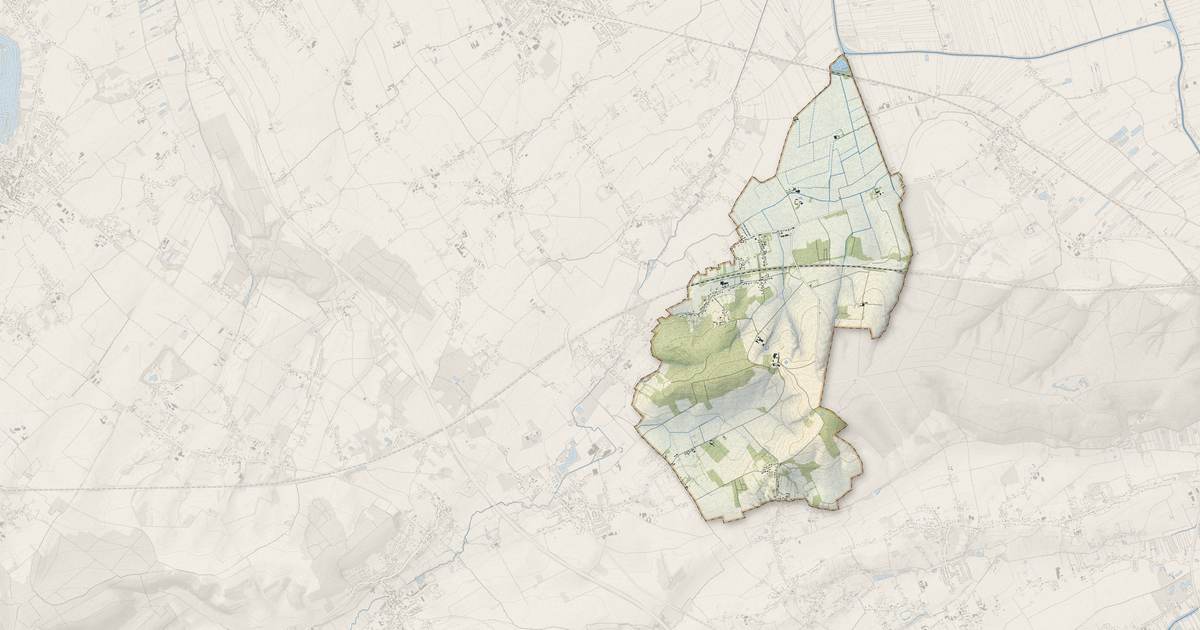 Portrait cartographique de Muncq-Nieurlet : relief, eau, forêts, bâti et voies, calculés à partir des données de l'IGN