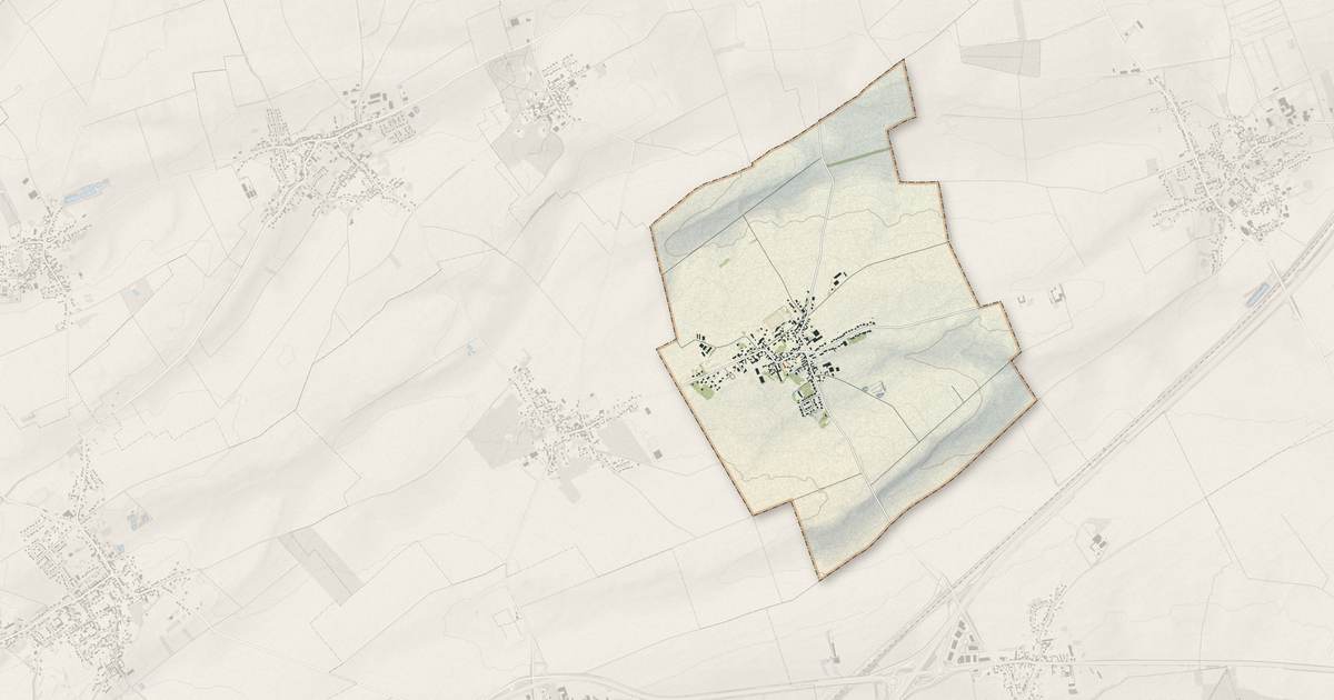 Portrait cartographique de Neuvireuil : relief, eau, forêts, bâti et voies, calculés à partir des données de l'IGN