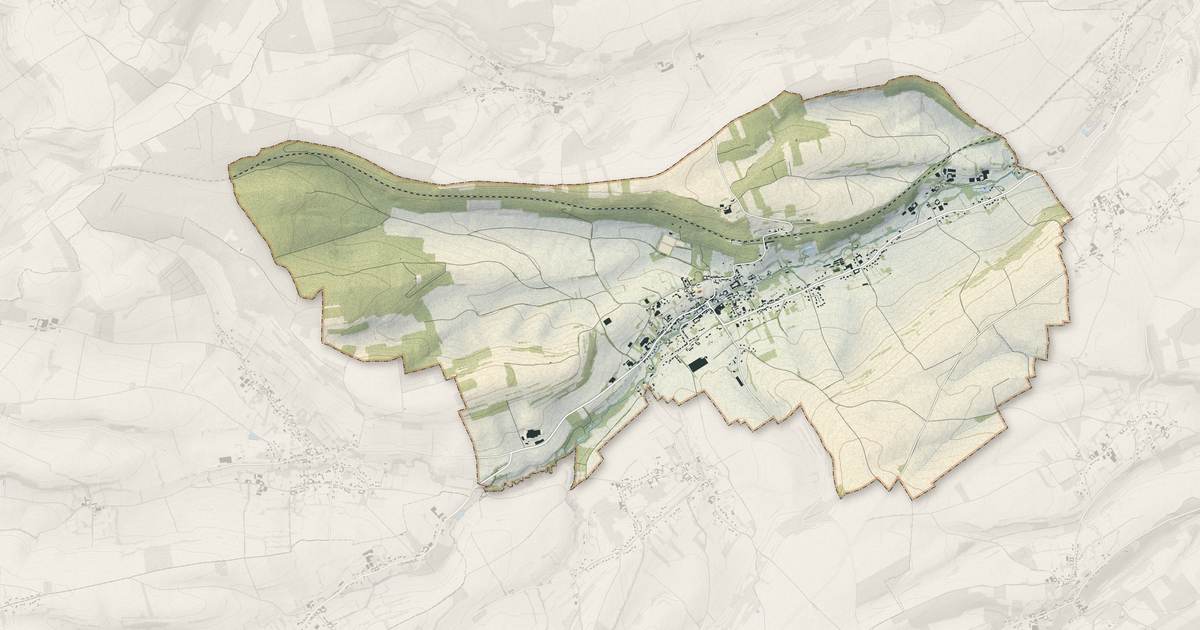 Portrait cartographique de Nielles-lès-Bléquin : relief, eau, forêts, bâti et voies, calculés à partir des données de l'IGN