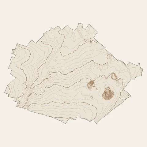 Nœux-les-Mines : courbes de niveau