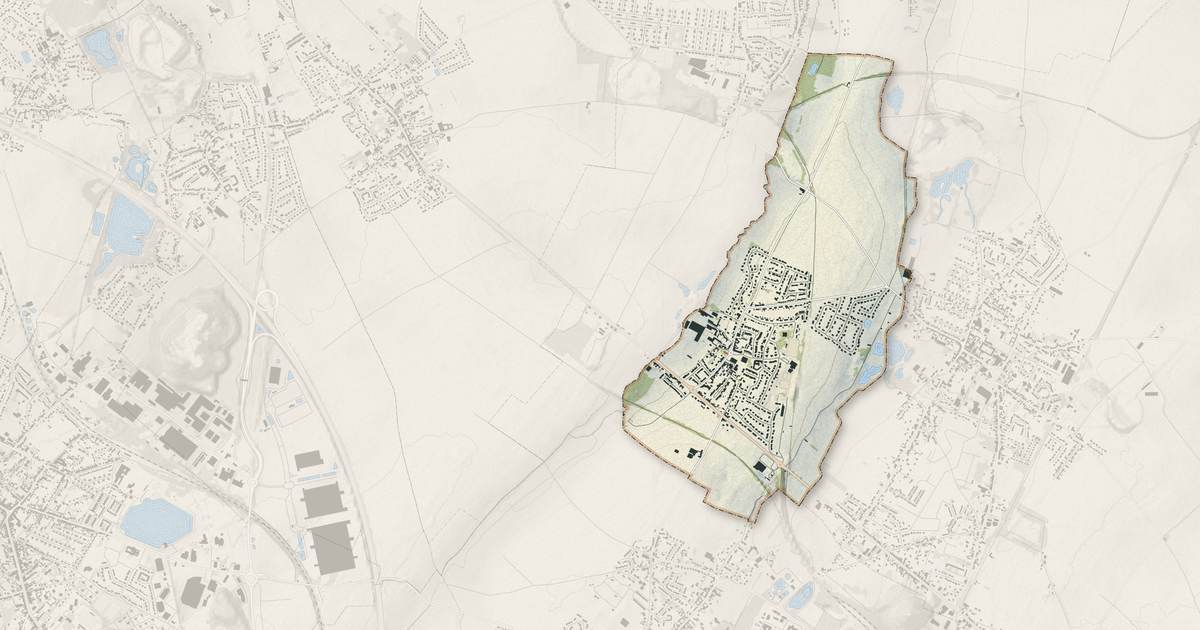 Portrait cartographique de Noyelles-lès-Vermelles : relief, eau, forêts, bâti et voies, calculés à partir des données de l'IGN