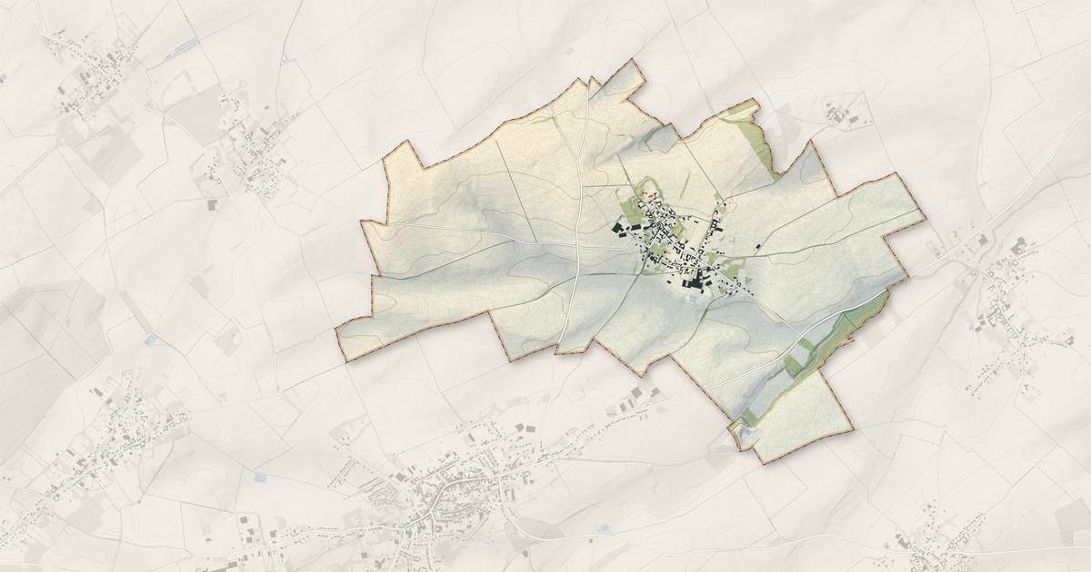 Portrait cartographique de Noyelle-Vion : relief, eau, forêts, bâti et voies, calculés à partir des données de l'IGN