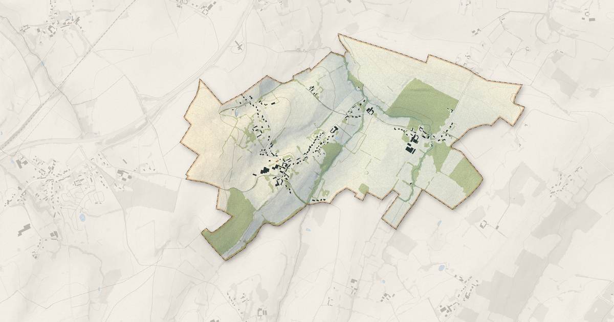 Portrait cartographique de Offrethun : relief, eau, forêts, bâti et voies, calculés à partir des données de l'IGN