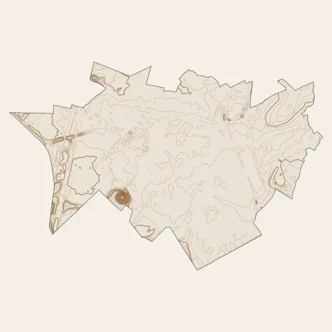 Oignies : courbes de niveau