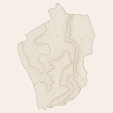 Outreau : courbes de niveau