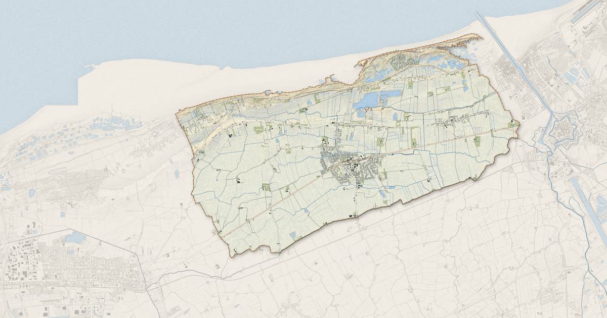 Portrait cartographique de Oye-Plage : relief, eau, forêts, bâti et voies, calculés à partir des données de l'IGN