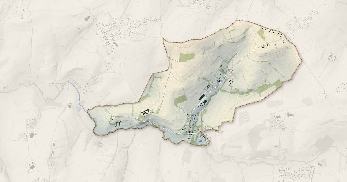 Portrait cartographique de Pittefaux : relief, eau, forêts, bâti et voies, calculés à partir des données de l'IGN