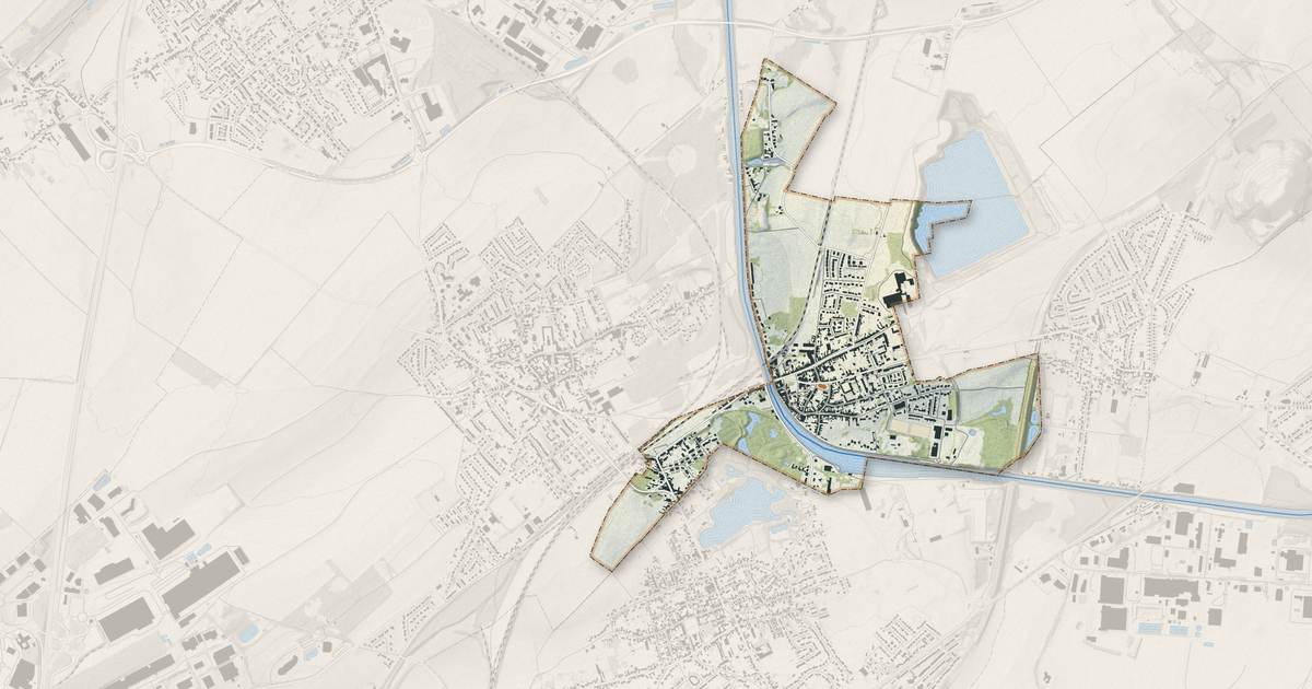 Portrait cartographique de Pont-à-Vendin : relief, eau, forêts, bâti et voies, calculés à partir des données de l'IGN