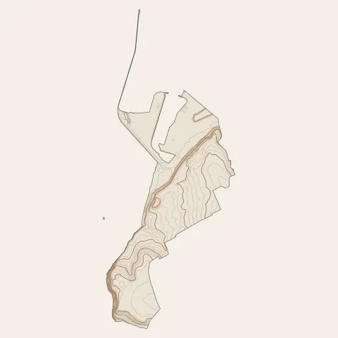 Le Portel : courbes de niveau