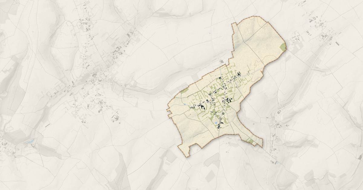 Portrait cartographique de Prédefin : relief, eau, forêts, bâti et voies, calculés à partir des données de l'IGN