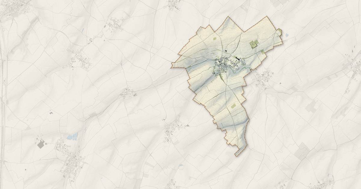 Portrait cartographique de Quéant : relief, eau, forêts, bâti et voies, calculés à partir des données de l'IGN