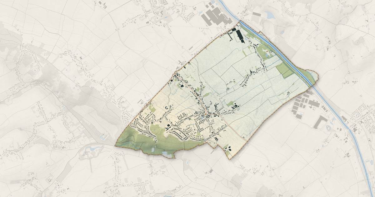 Portrait cartographique de Racquinghem : relief, eau, forêts, bâti et voies, calculés à partir des données de l'IGN