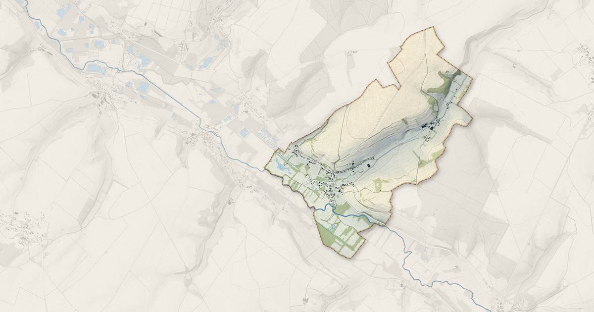 Portrait cartographique de Raye-sur-Authie : relief, eau, forêts, bâti et voies, calculés à partir des données de l'IGN