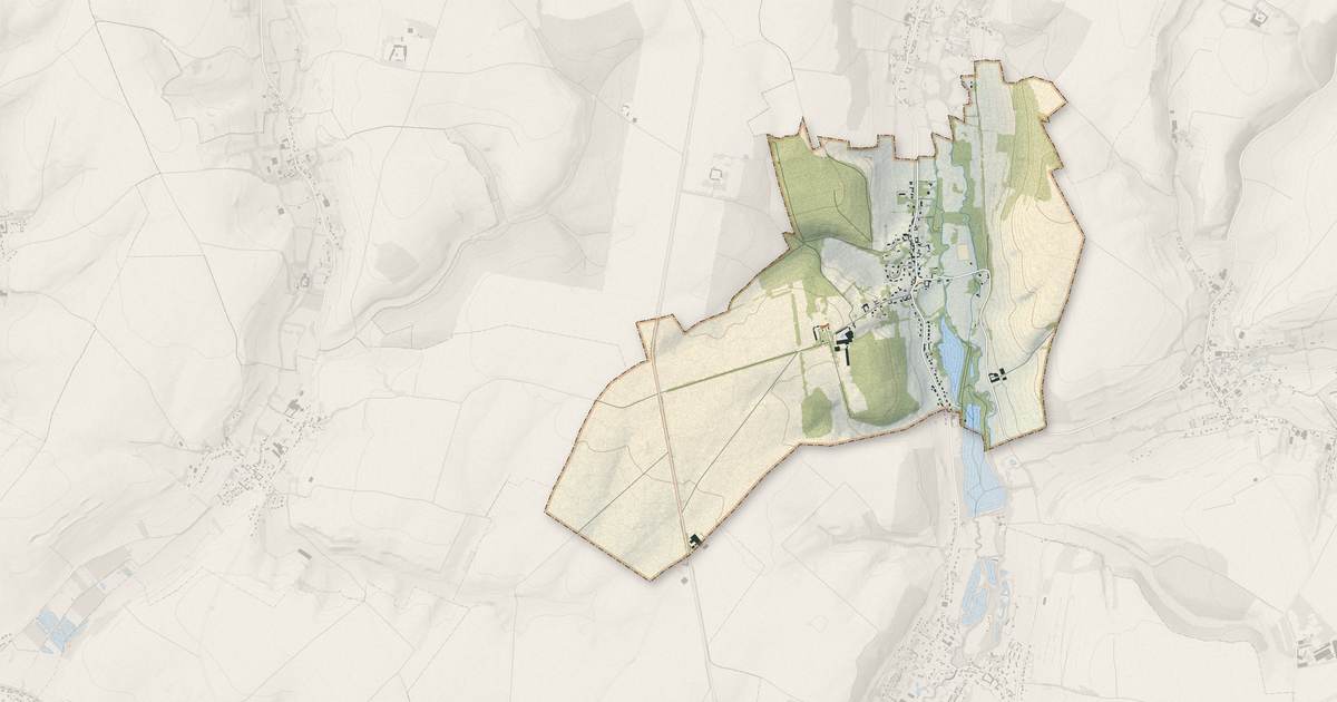 Portrait cartographique de Recques-sur-Course : relief, eau, forêts, bâti et voies, calculés à partir des données de l'IGN
