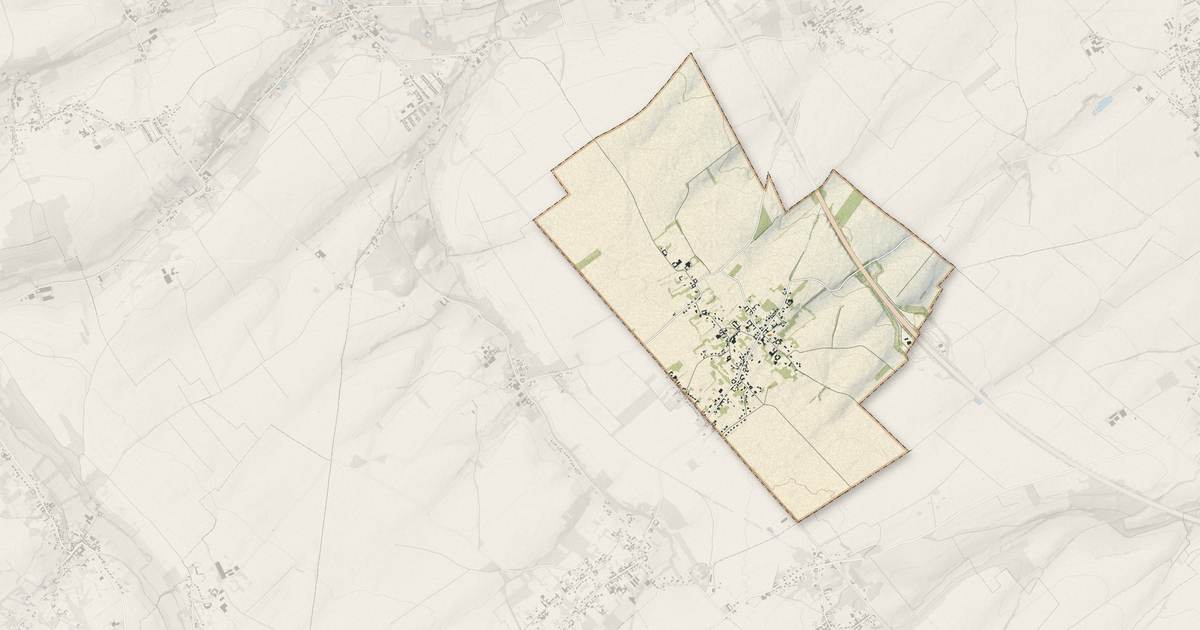 Portrait cartographique de Rely : relief, eau, forêts, bâti et voies, calculés à partir des données de l'IGN