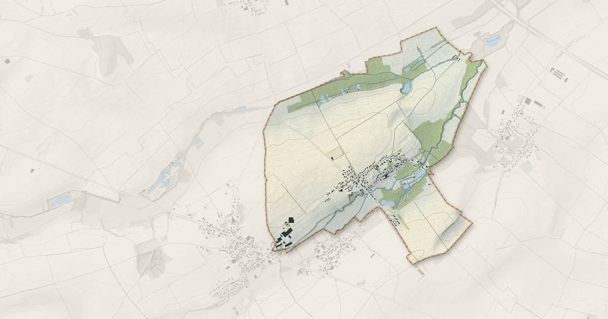 Portrait cartographique de Rémy : relief, eau, forêts, bâti et voies, calculés à partir des données de l'IGN