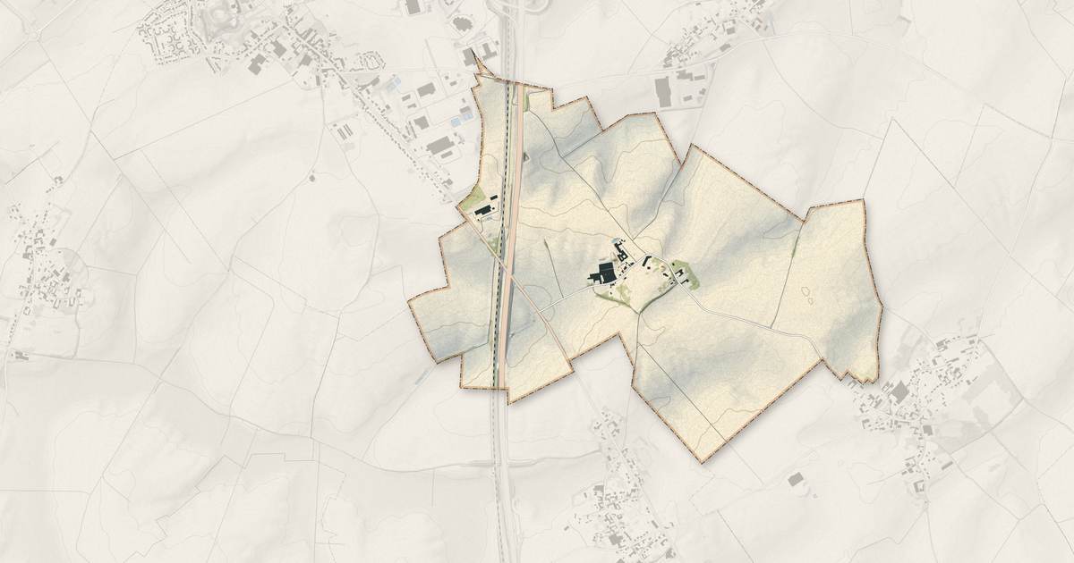 Portrait cartographique de Riencourt-lès-Bapaume : relief, eau, forêts, bâti et voies, calculés à partir des données de l'IGN