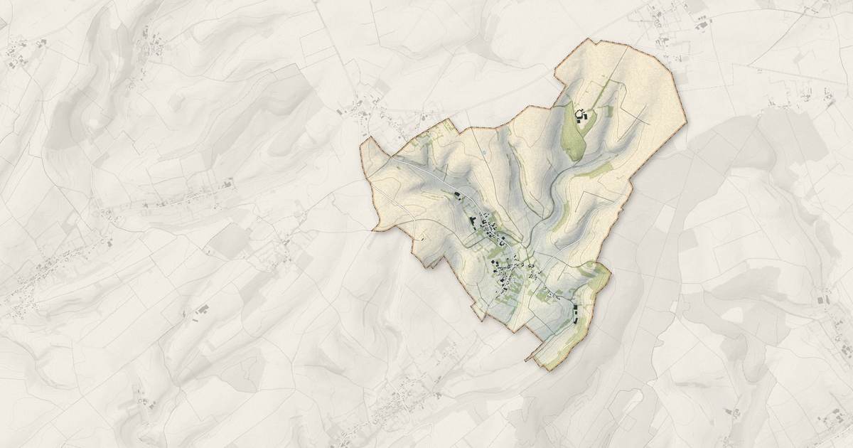 Portrait cartographique de Rimboval : relief, eau, forêts, bâti et voies, calculés à partir des données de l'IGN