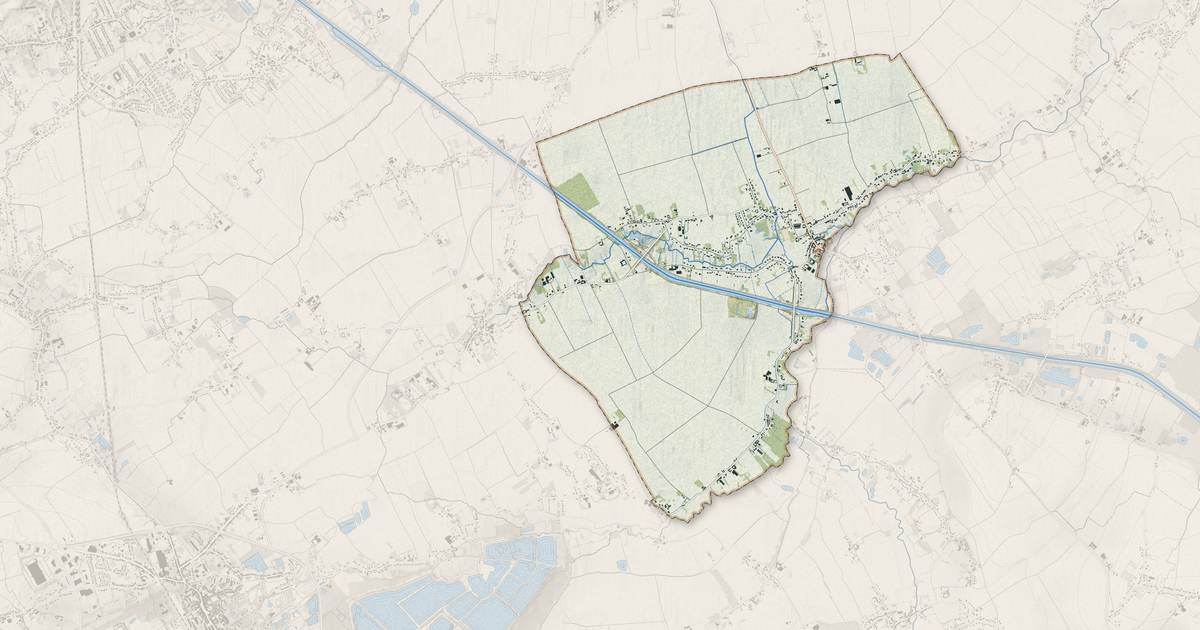 Portrait cartographique de Robecq : relief, eau, forêts, bâti et voies, calculés à partir des données de l'IGN
