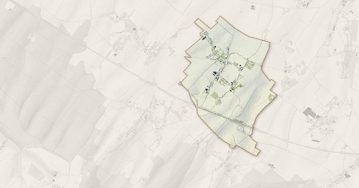 Portrait cartographique de Rodelinghem : relief, eau, forêts, bâti et voies, calculés à partir des données de l'IGN