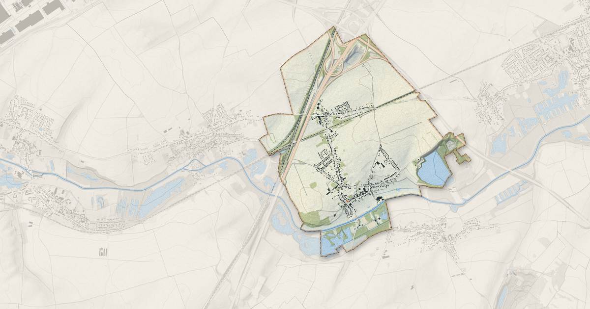 Portrait cartographique de Rœux : relief, eau, forêts, bâti et voies, calculés à partir des données de l'IGN