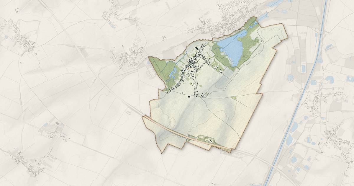 Portrait cartographique de Rumaucourt : relief, eau, forêts, bâti et voies, calculés à partir des données de l'IGN