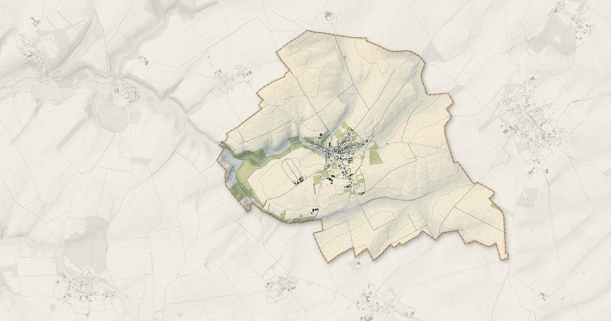 Portrait cartographique de Sailly-au-Bois : relief, eau, forêts, bâti et voies, calculés à partir des données de l'IGN
