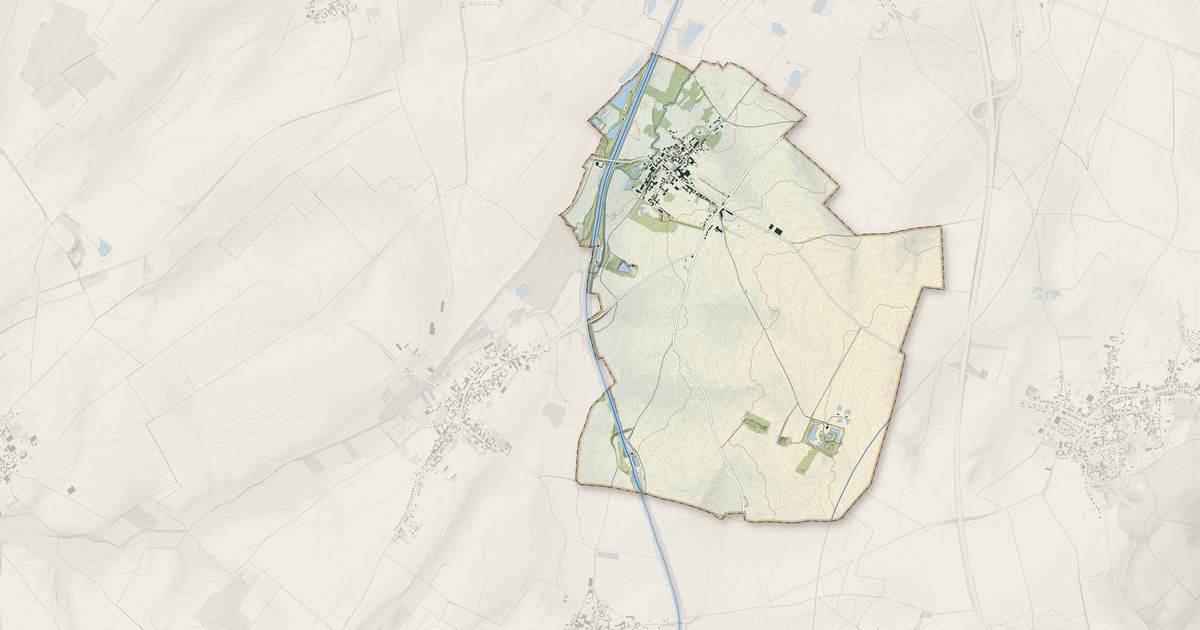 Portrait cartographique de Sains-lès-Marquion : relief, eau, forêts, bâti et voies, calculés à partir des données de l'IGN