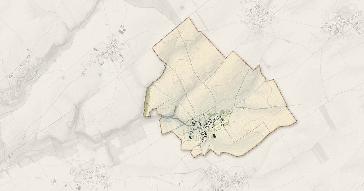 Portrait cartographique de Saint-Amand : relief, eau, forêts, bâti et voies, calculés à partir des données de l'IGN