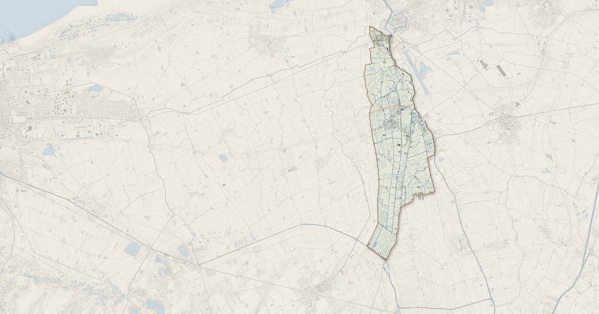 Portrait cartographique de Saint-Folquin : relief, eau, forêts, bâti et voies, calculés à partir des données de l'IGN