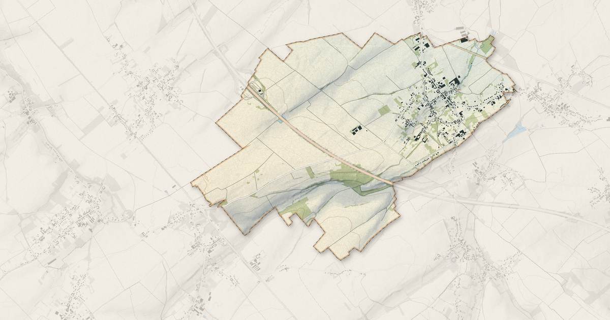 Portrait cartographique de Saint-Hilaire-Cottes : relief, eau, forêts, bâti et voies, calculés à partir des données de l'IGN