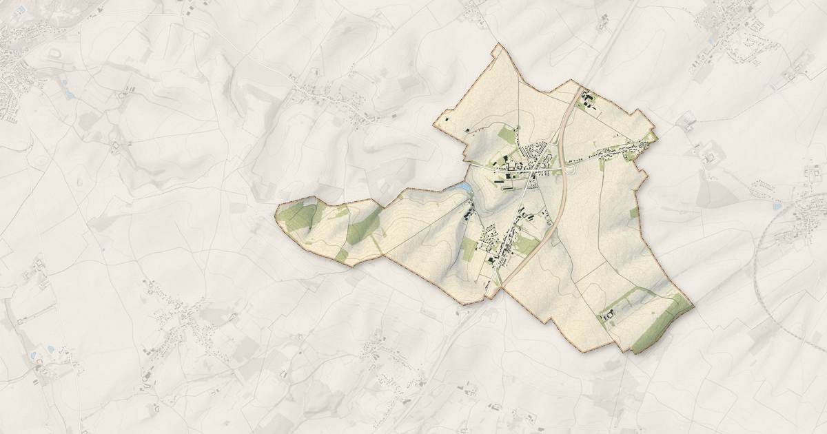 Portrait cartographique de Saint-Inglevert : relief, eau, forêts, bâti et voies, calculés à partir des données de l'IGN