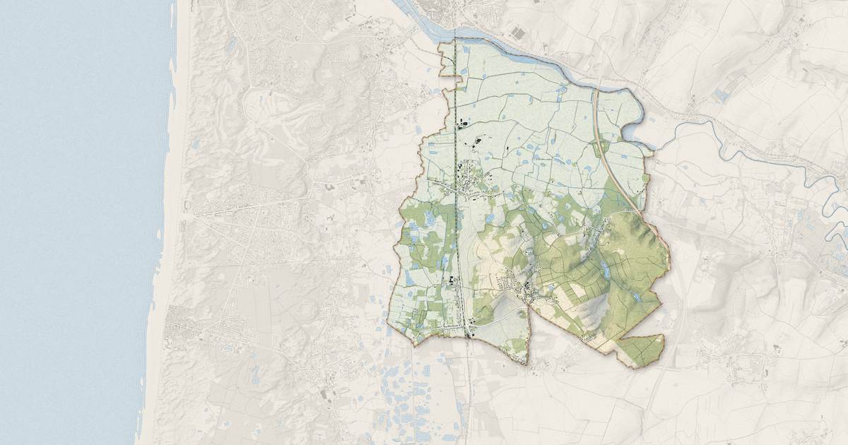 Portrait cartographique de Saint-Josse : relief, eau, forêts, bâti et voies, calculés à partir des données de l'IGN