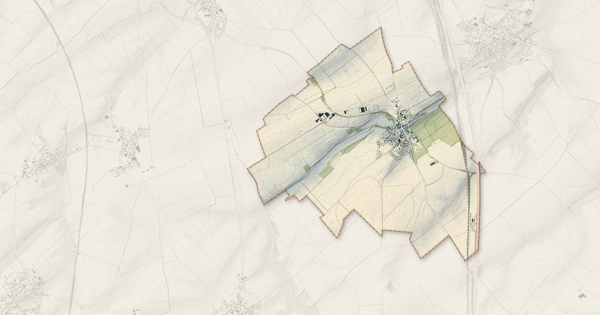 Portrait cartographique de Saint-Léger : relief, eau, forêts, bâti et voies, calculés à partir des données de l'IGN