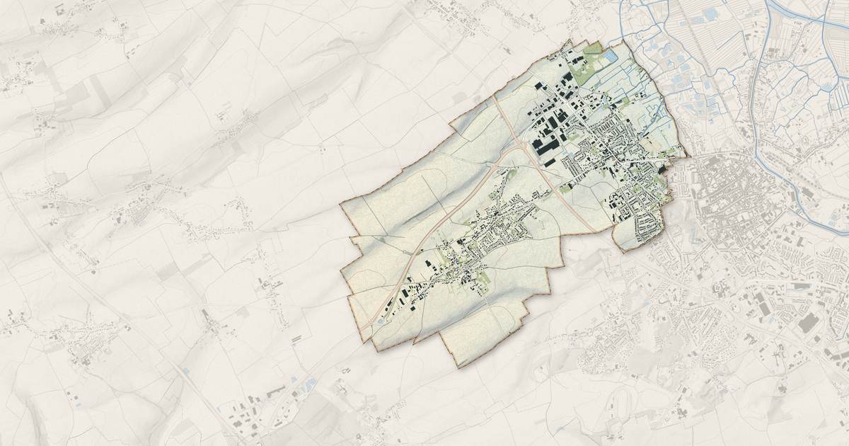 Portrait cartographique de Saint-Martin-lez-Tatinghem : relief, eau, forêts, bâti et voies, calculés à partir des données de l'IGN