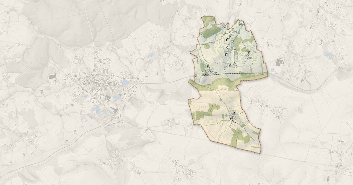 Portrait cartographique de Saint-Martin-Choquel : relief, eau, forêts, bâti et voies, calculés à partir des données de l'IGN