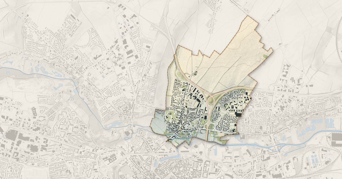 Portrait cartographique de Saint-Nicolas : relief, eau, forêts, bâti et voies, calculés à partir des données de l'IGN