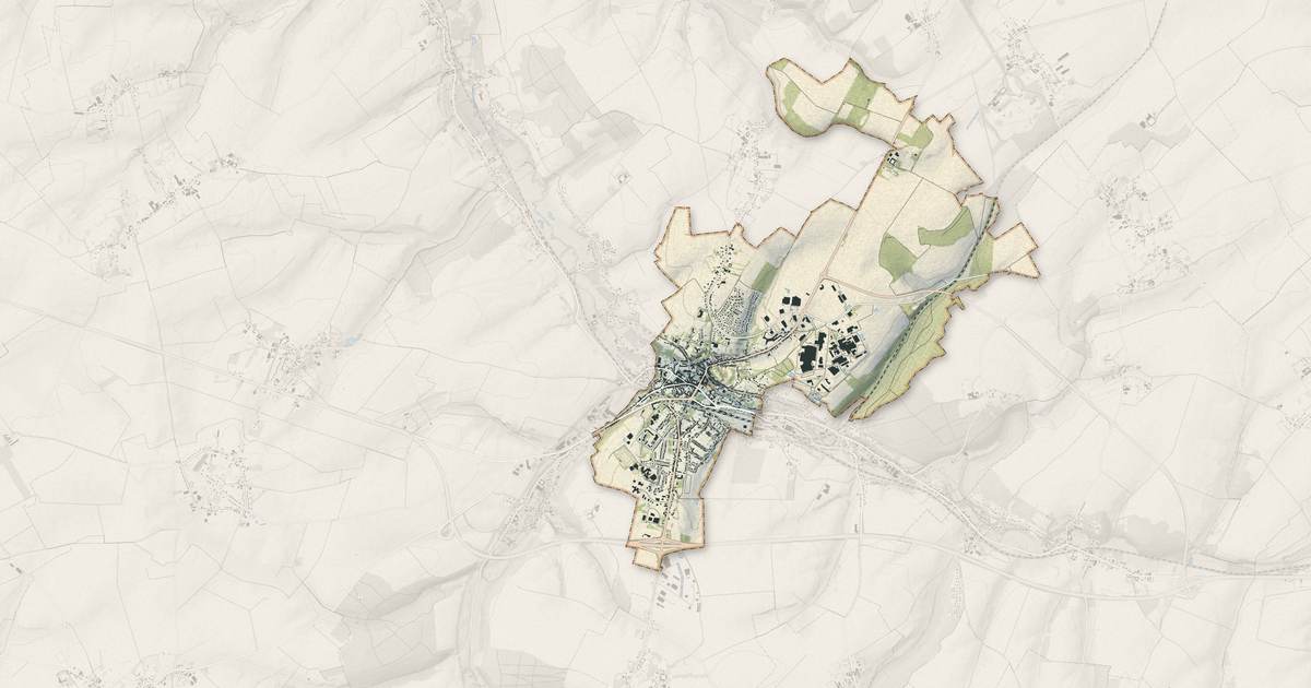 Portrait cartographique de Saint-Pol-sur-Ternoise : relief, eau, forêts, bâti et voies, calculés à partir des données de l'IGN