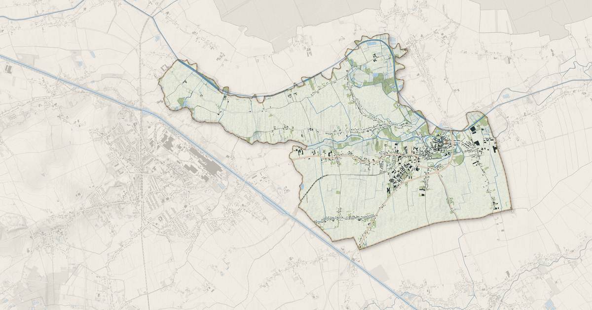 Portrait cartographique de Saint-Venant : relief, eau, forêts, bâti et voies, calculés à partir des données de l'IGN