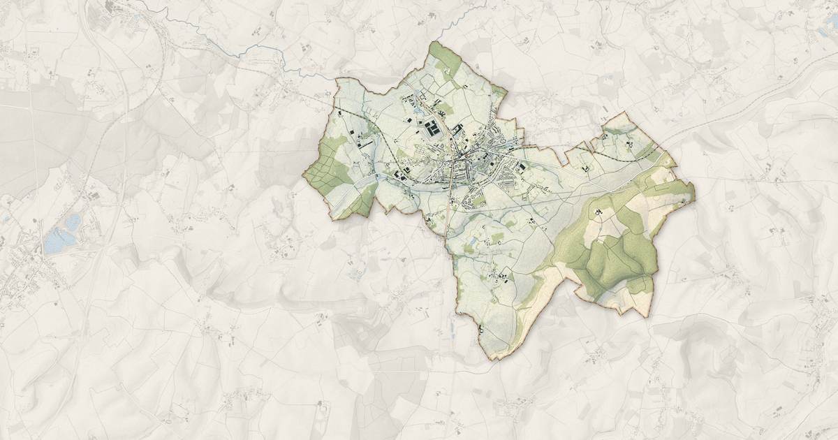 Portrait cartographique de Samer : relief, eau, forêts, bâti et voies, calculés à partir des données de l'IGN