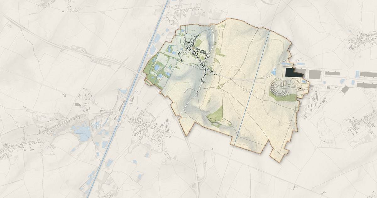 Portrait cartographique de Sauchy-Lestrée : relief, eau, forêts, bâti et voies, calculés à partir des données de l'IGN