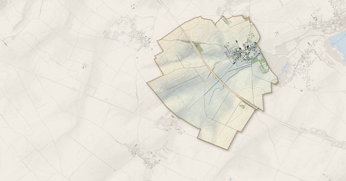 Portrait cartographique de Saudemont : relief, eau, forêts, bâti et voies, calculés à partir des données de l'IGN