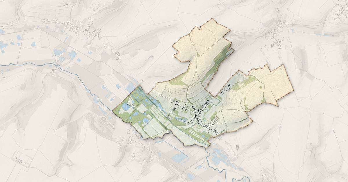Portrait cartographique de Saulchoy : relief, eau, forêts, bâti et voies, calculés à partir des données de l'IGN