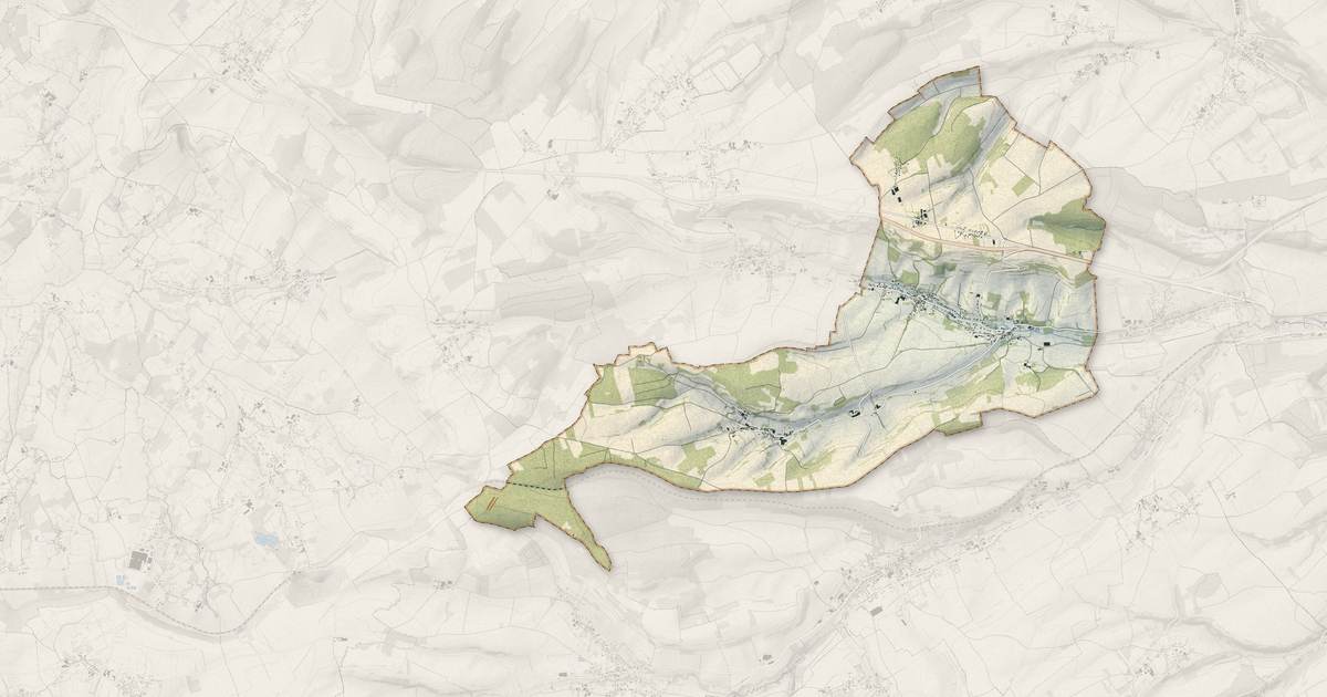 Portrait cartographique de Seninghem : relief, eau, forêts, bâti et voies, calculés à partir des données de l'IGN