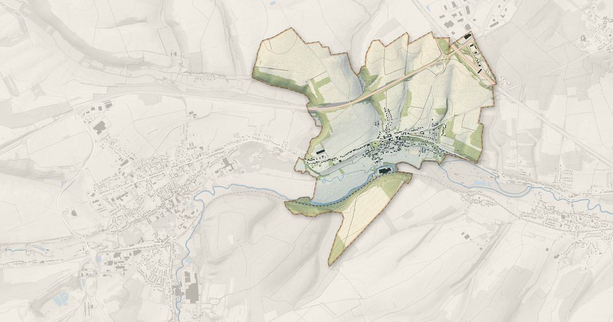 Portrait cartographique de Setques : relief, eau, forêts, bâti et voies, calculés à partir des données de l'IGN