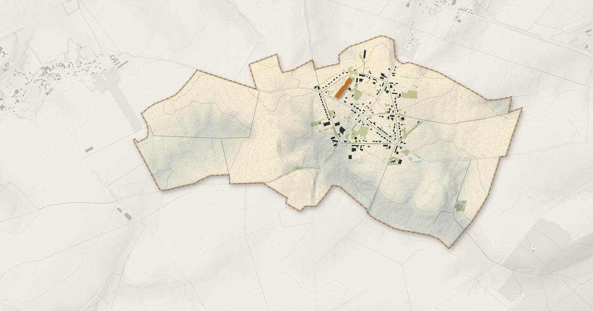 Portrait cartographique de Siracourt : relief, eau, forêts, bâti et voies, calculés à partir des données de l'IGN