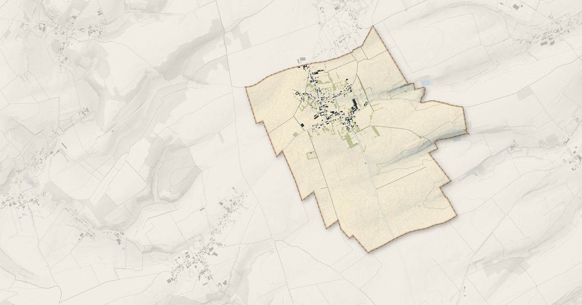 Portrait cartographique de Tangry : relief, eau, forêts, bâti et voies, calculés à partir des données de l'IGN