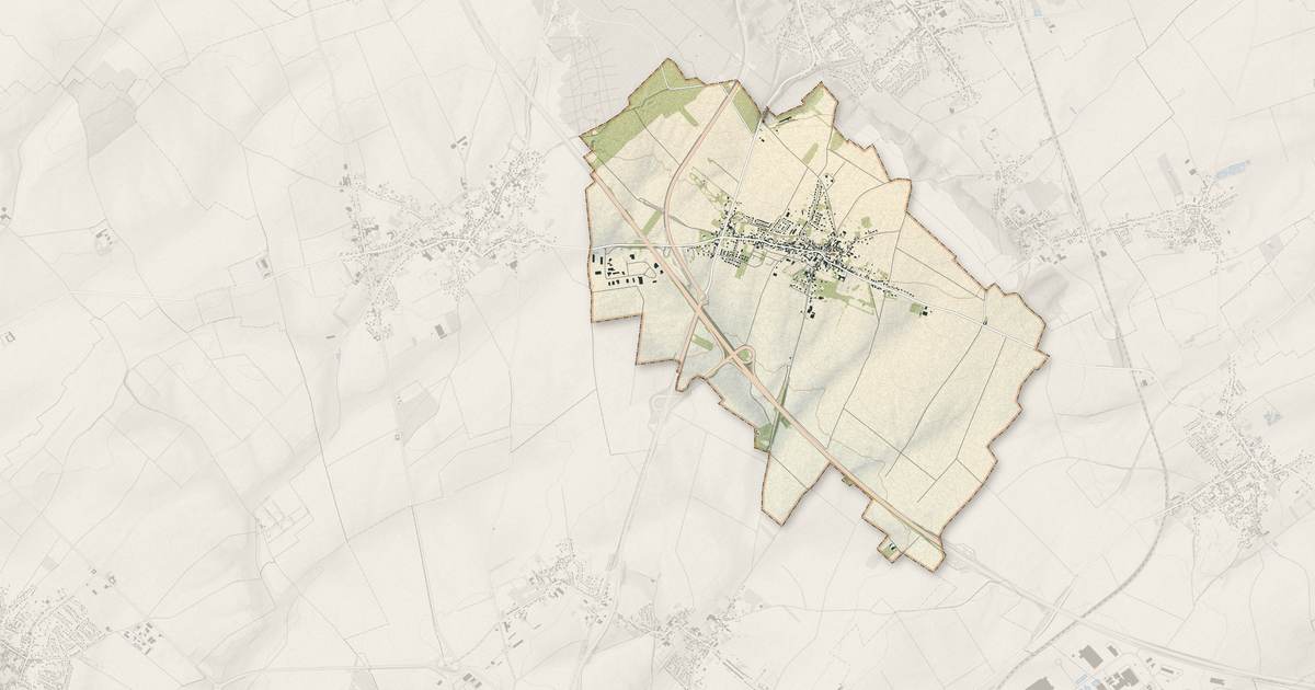 Portrait cartographique de Thélus : relief, eau, forêts, bâti et voies, calculés à partir des données de l'IGN