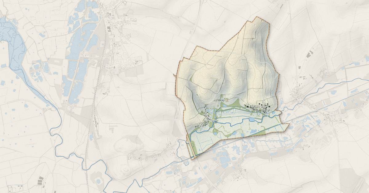 Portrait cartographique de Tigny-Noyelle : relief, eau, forêts, bâti et voies, calculés à partir des données de l'IGN